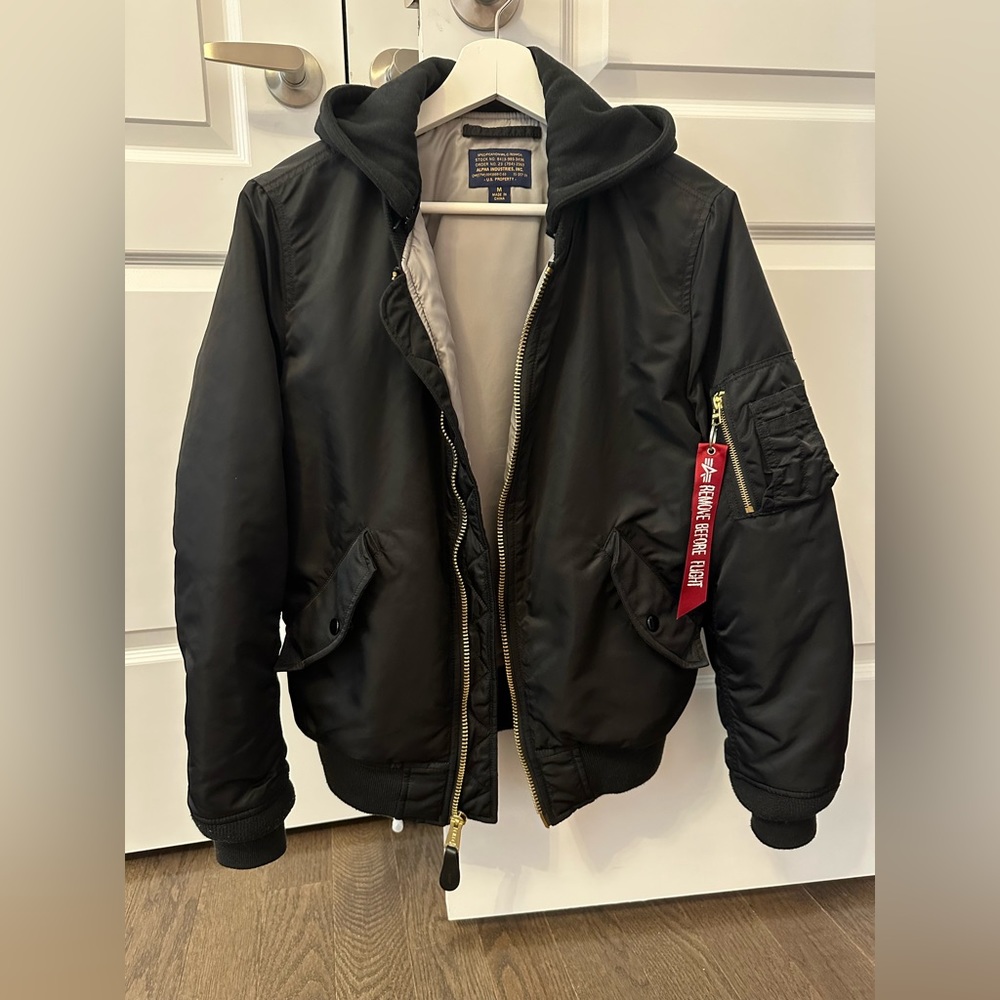 Alpha Industies bomber Jacket women MA-1 Hooded
